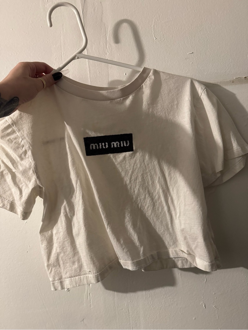 Miu Miu cropped tee